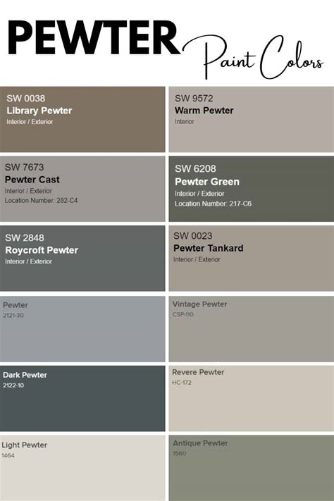 what does the color pewter look like
